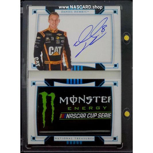 2020 National Treasures Jumbo Patch Booklet Monster Energy Daniel Hemric 1/1