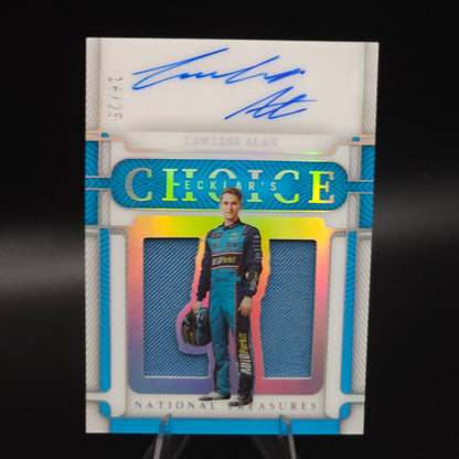 2023 Panini National Treasures Ecklar's Choice Holo Silver Lawless Alan /25 (RC) - NASCARD.shop