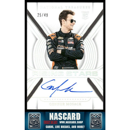 2024 Panini National Treasures Connor Mosack Rising Stars Holo Silver #/49 (RC) - NASCARD.shop