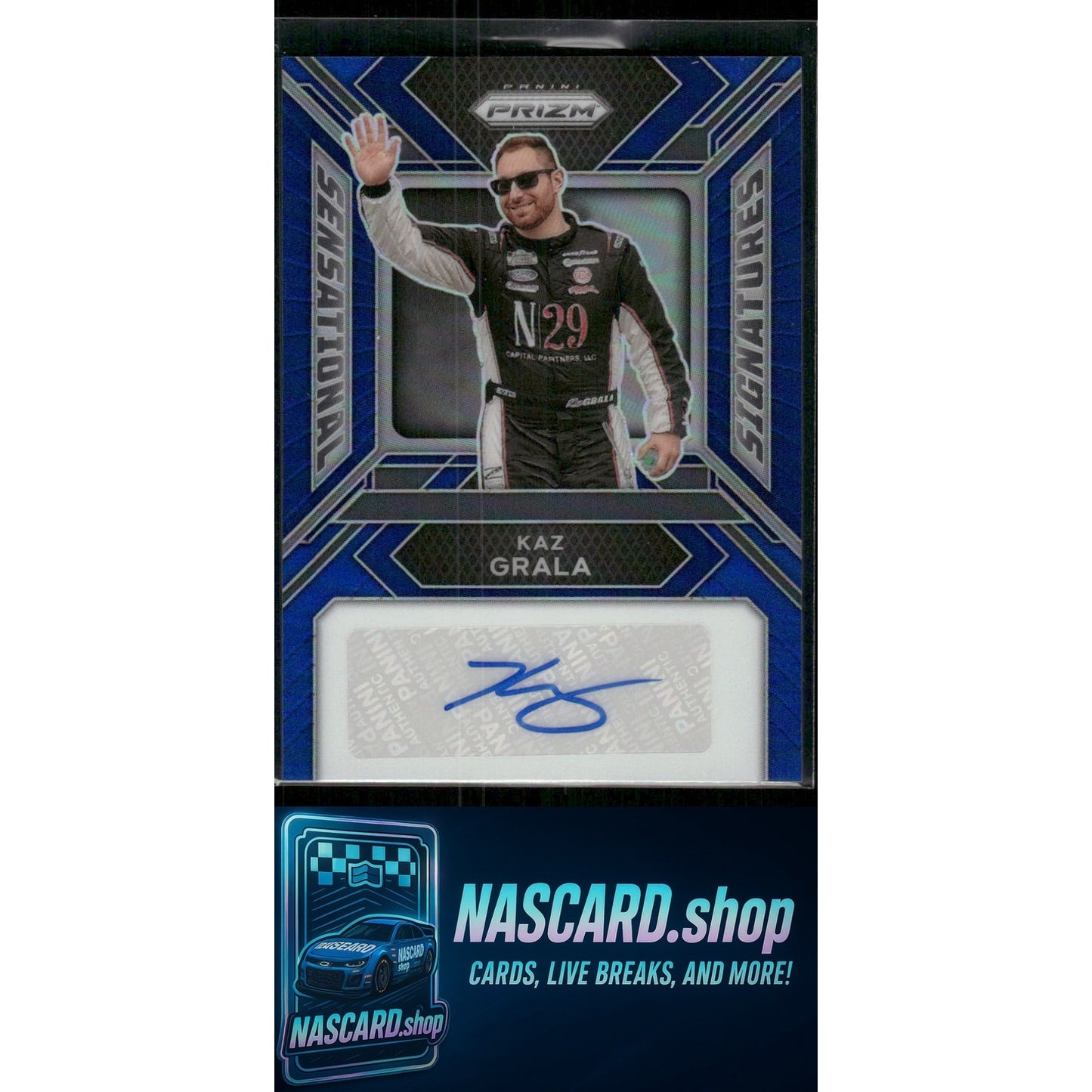 2024 Panini Prizm #SS-KGA Kaz Grala Sensational Signatures Blue #/49