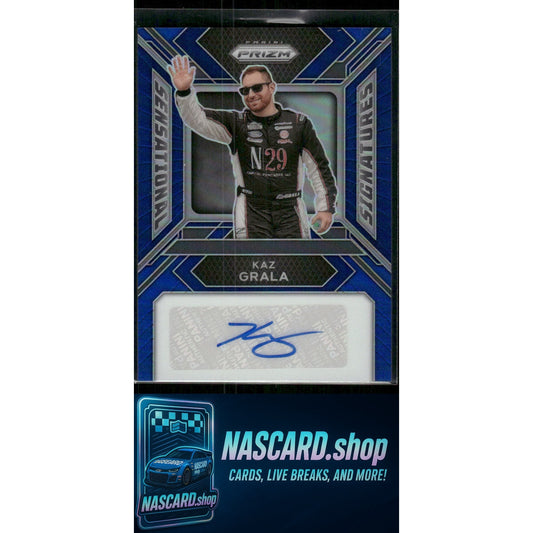 2024 Panini Prizm #SS-KGA Kaz Grala Sensational Signatures Blue #/49