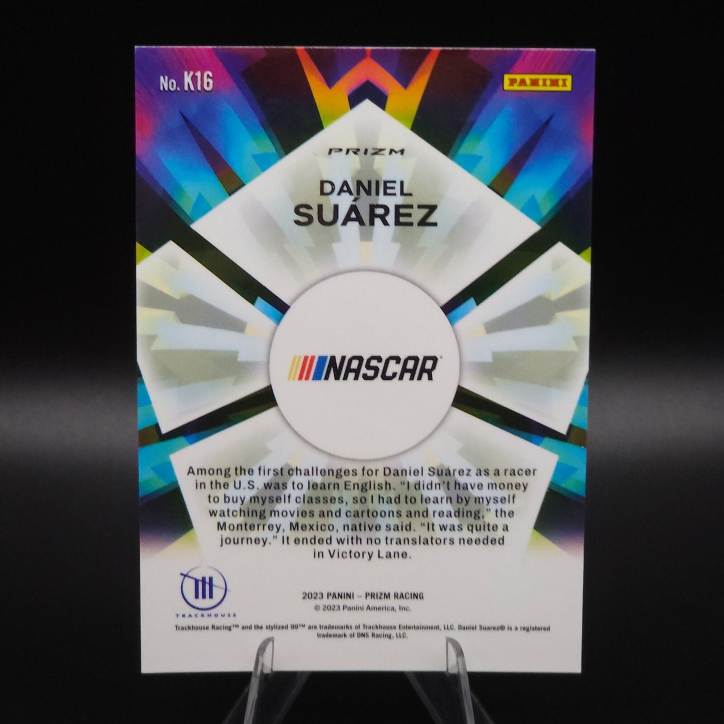 2023 Panini Prizm - Kaleidoscopic Daniel Suarez #K16 White Sparkle Prizm