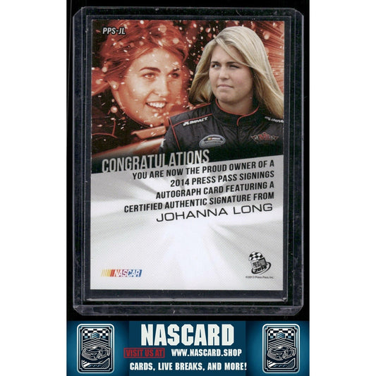 2014 Press Pass Signings Gold #PPS-JL Johanna Long 3/5