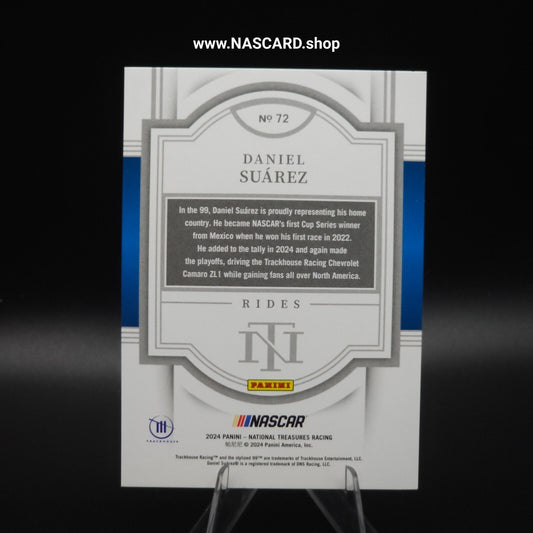 2024 Panini National Treasures Rides #72 Daniel Suarez /49