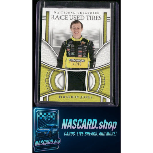 2024 Panini National Treasures #RUT-BJN Brandon Jones Race Used Tires #/99 - NASCARD.shop