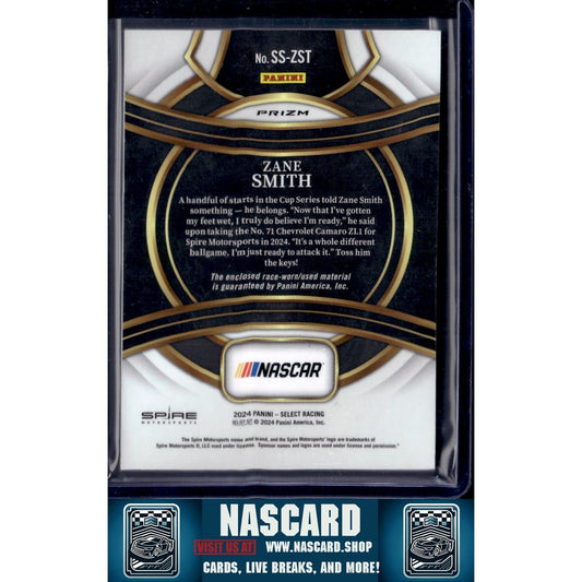 2024 Panini Select #SS-ZST Zane Smith Selective Swatches Flash Prizms