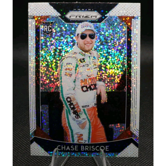 2019 Panini Prizm White Sparkle Prizm #36 Chase Briscoe Rookie Card RC