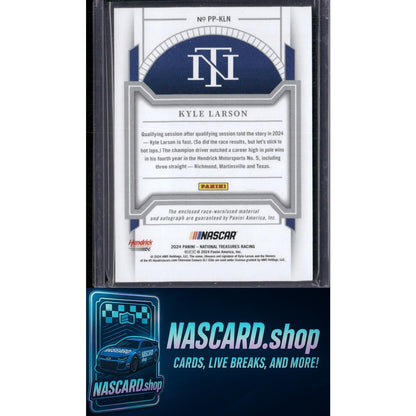 2024 Panini National Treasures Kyle Larson Premium Patches Holo Gold #/10