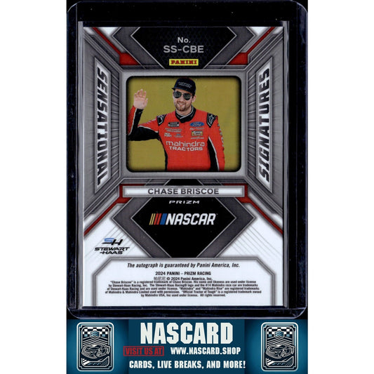 2024 Panini Prizm #SS-CBE Chase Briscoe Sensational Signatures