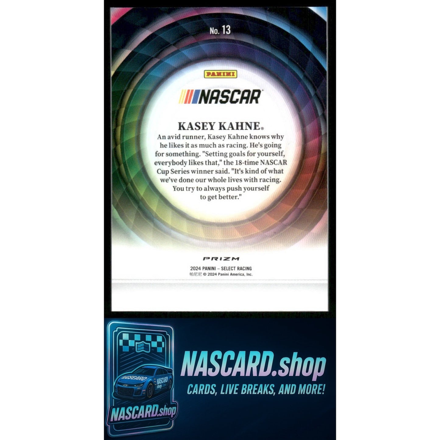 2024 Panini Select #13 Kasey Kahne Color Wheel