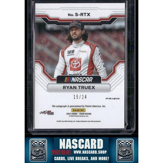 2023 Panini Prizm #S-RTX Ryan Truex Scripts Rainbow Prizm #/24 - NASCARD.shop