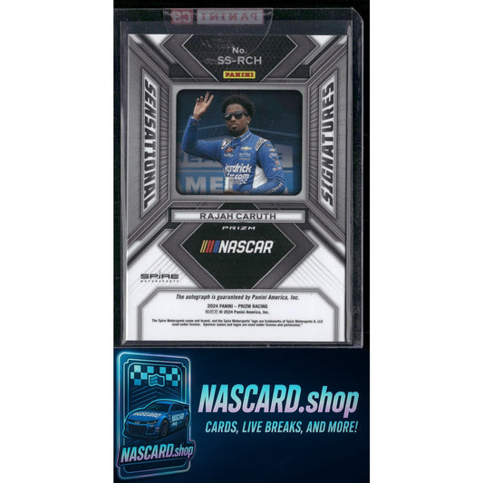 2024 Panini Prizm #SS-RCH Rajah Caruth Sensational Signatures - NASCARD.shop