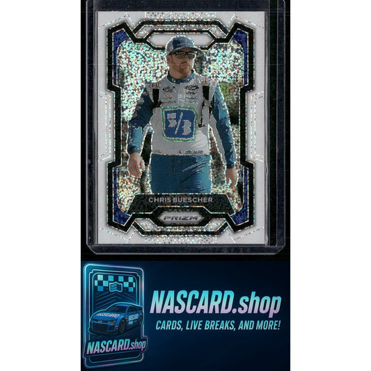 2024 Panini Prizm #79 Chris Buescher White Sparkle
