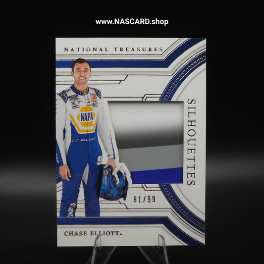 2024 National Treasures Silhouettes Swatches Chase Elliott /99