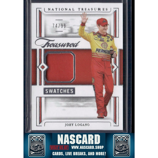2024 Panini National Treasures #TS-JLO Joey Logano Treasured Swatches #/99