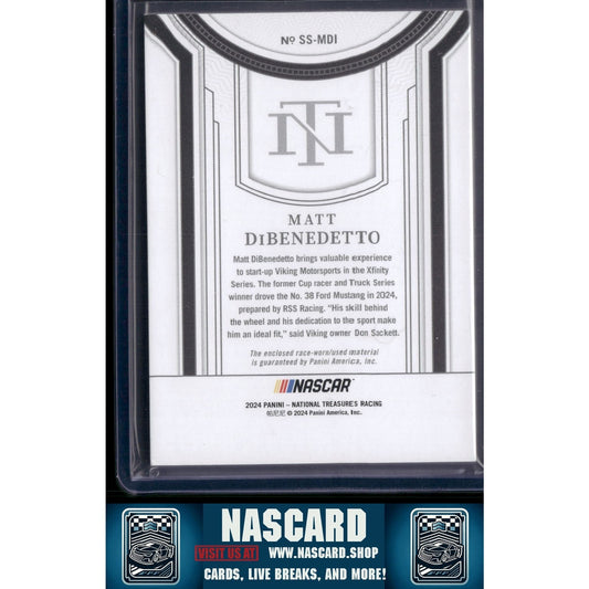 2024 Panini National Treasures #SS-MDI Matt DiBenedetto Silhouettes #/99