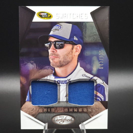 2016 Panini Certified - Sprint Cup Swatches #SCS-JJ Jimmie Johnson /125 (MEM) NASCARD.shop