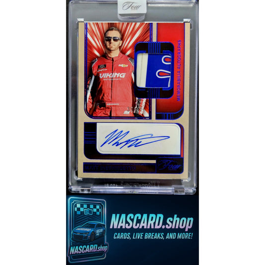 2025 Turn Four Racing Matt DiBenedetto Memorabilia Autographs Blue #/49