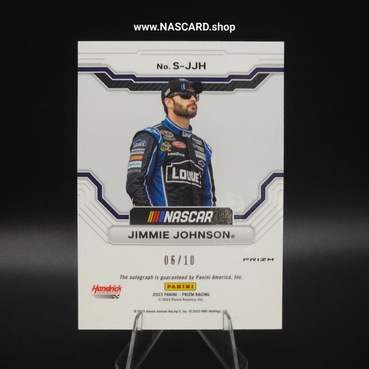 2023 Panini Prizm - Scripts Jimmie Johnson #S-JJH Gold Prizm /10 (AU)