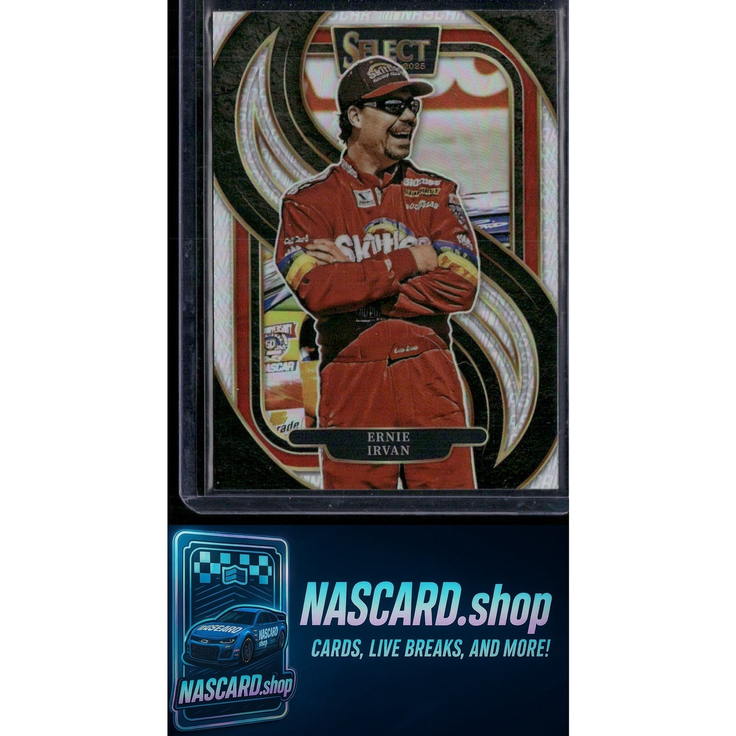 2025 Panini Select #251 Ernie Irvan Silver NASCAR Logo