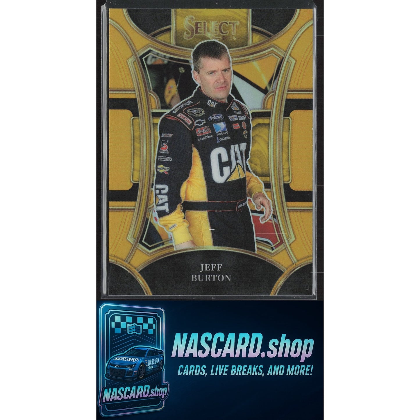 2024 Panini Select #267 Jeff Burton Gold Prizms #/10