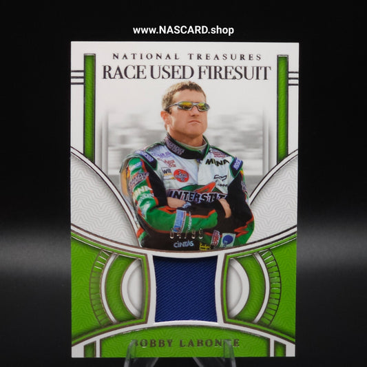 2024 Panini National Treasures Race Used Firesuit Bobby Labonte /99