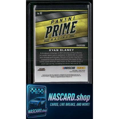 2023 Panini Prime #92 Ryan Blaney #/49 - NASCARD.shop