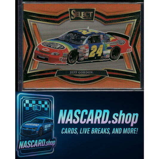 2025 Select Racing #101 Jeff Gordon Pit Road Orange Prizms #/49 - NASCARD.shop