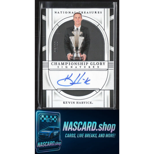 2024 Panini National Treasures Kevin Harvick Championship Glory Signatures #/99