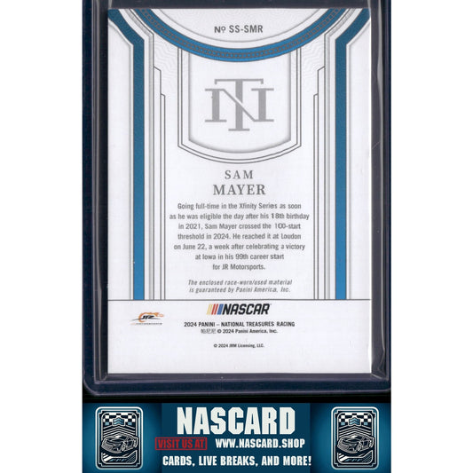 2024 Panini National Treasures #SS-SMR Sam Mayer Silhouettes #/99