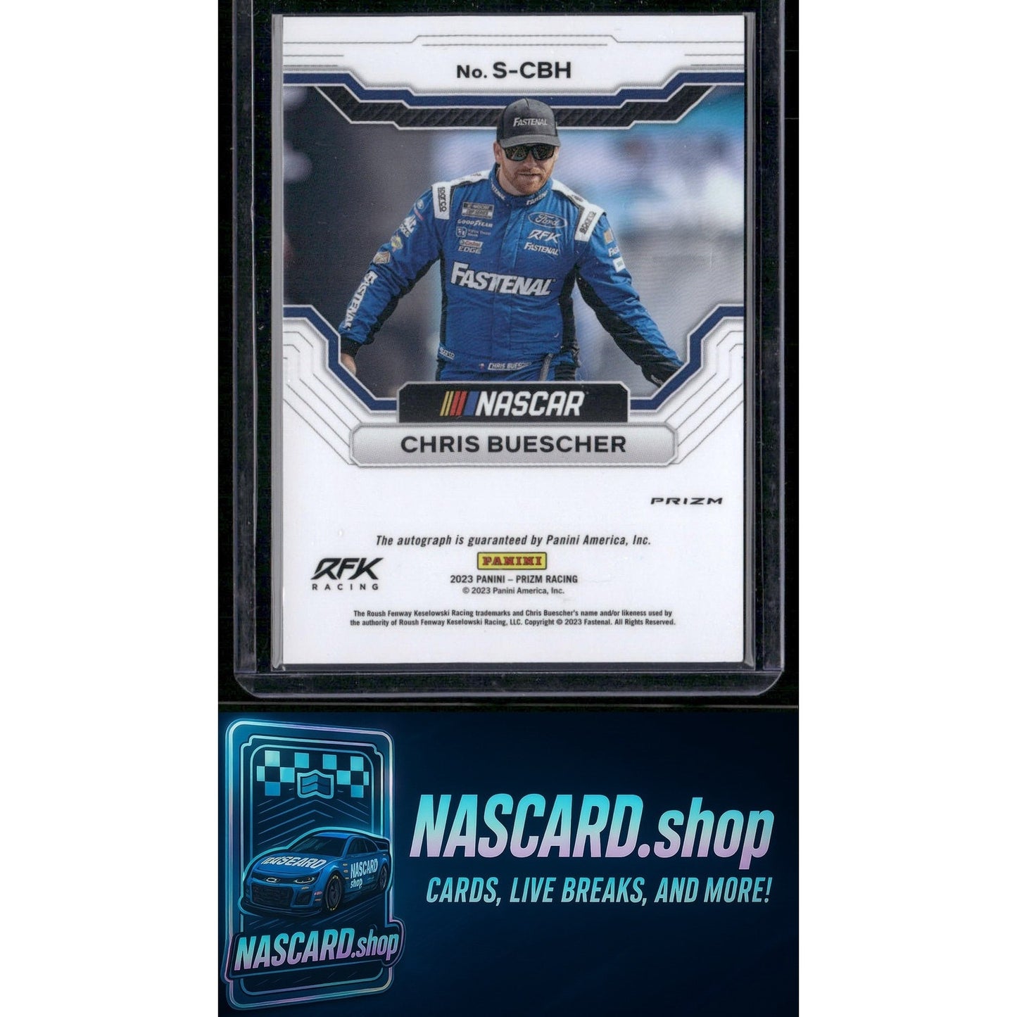 2023 Panini Prizm #S-CBH Chris Buescher Scripts Prizm