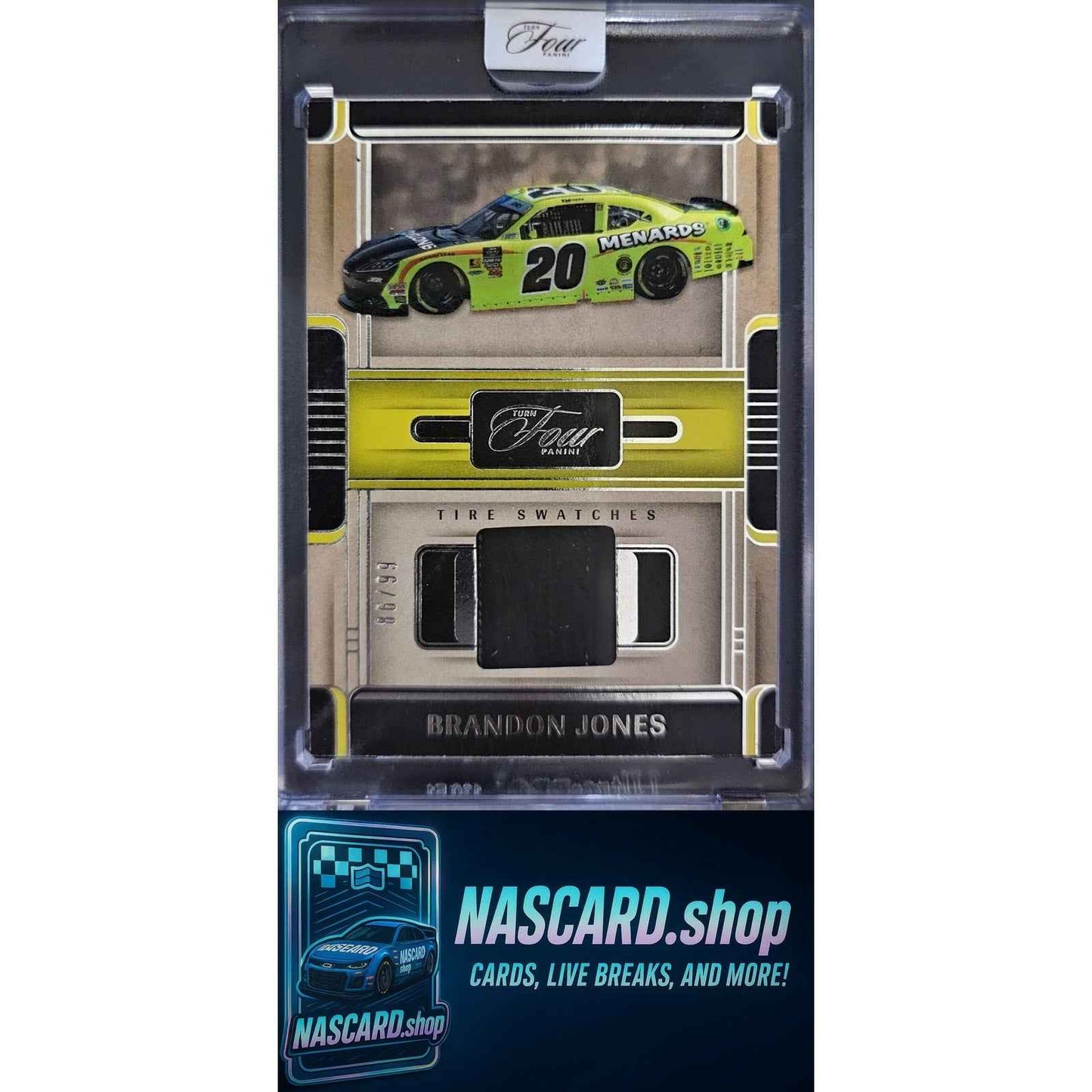 2025 Panini Turn Four #TS-BJN Brandon Jones Tire Swatches #/99