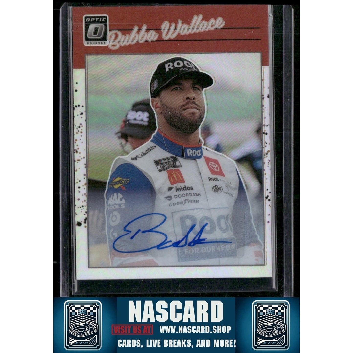 2023 Donruss #83 Bubba Wallace Optic Signatures Holo #/49