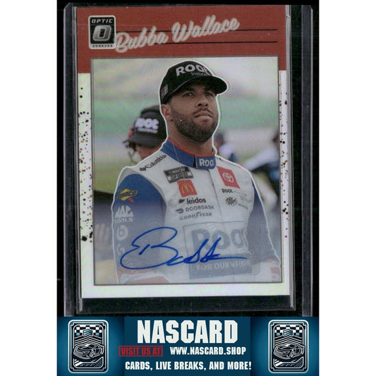 2023 Donruss #83 Bubba Wallace Optic Signatures Holo #/49