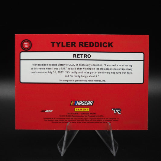 2023 Panini Donruss Racing Retro Signatures $RS-TR Tyler Reddick