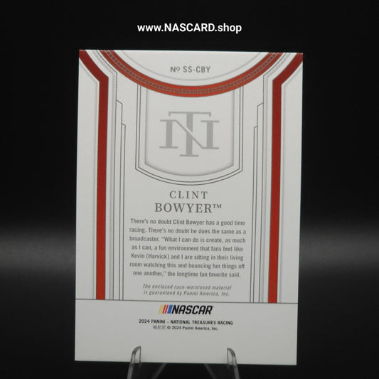2024 Panini National Treasures Silhouettes #SS-CBY Clint Bowyer /99