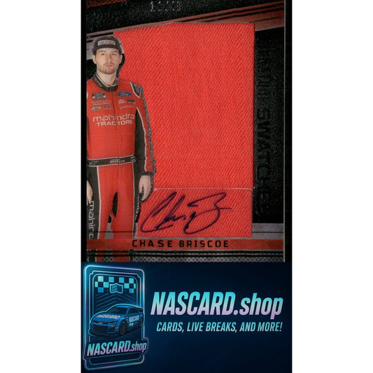2023 Panini Prime #SSW-CBR Chase Briscoe Signature Swatches #/49
