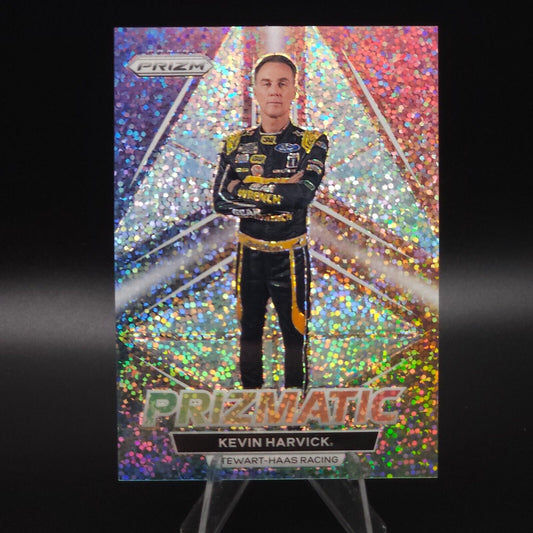 2023 Panini Prizm - Prizmatic White Sparkle Prizm #P3 Kevin Harvick