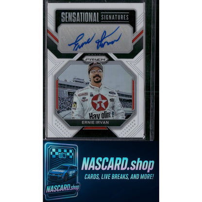 2023 Panini Prizm #SEN-EIV Ernie Irvan Sensational Signatures White Prizm #3/5 - NASCARD.shop