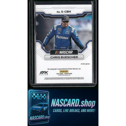2023 Panini Prizm #S-CBH Chris Buescher Scripts Prizm