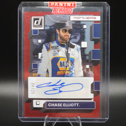2023 Panini Donruss NASCAR - Monikers Red #M-CE Chase Elliott 04/25