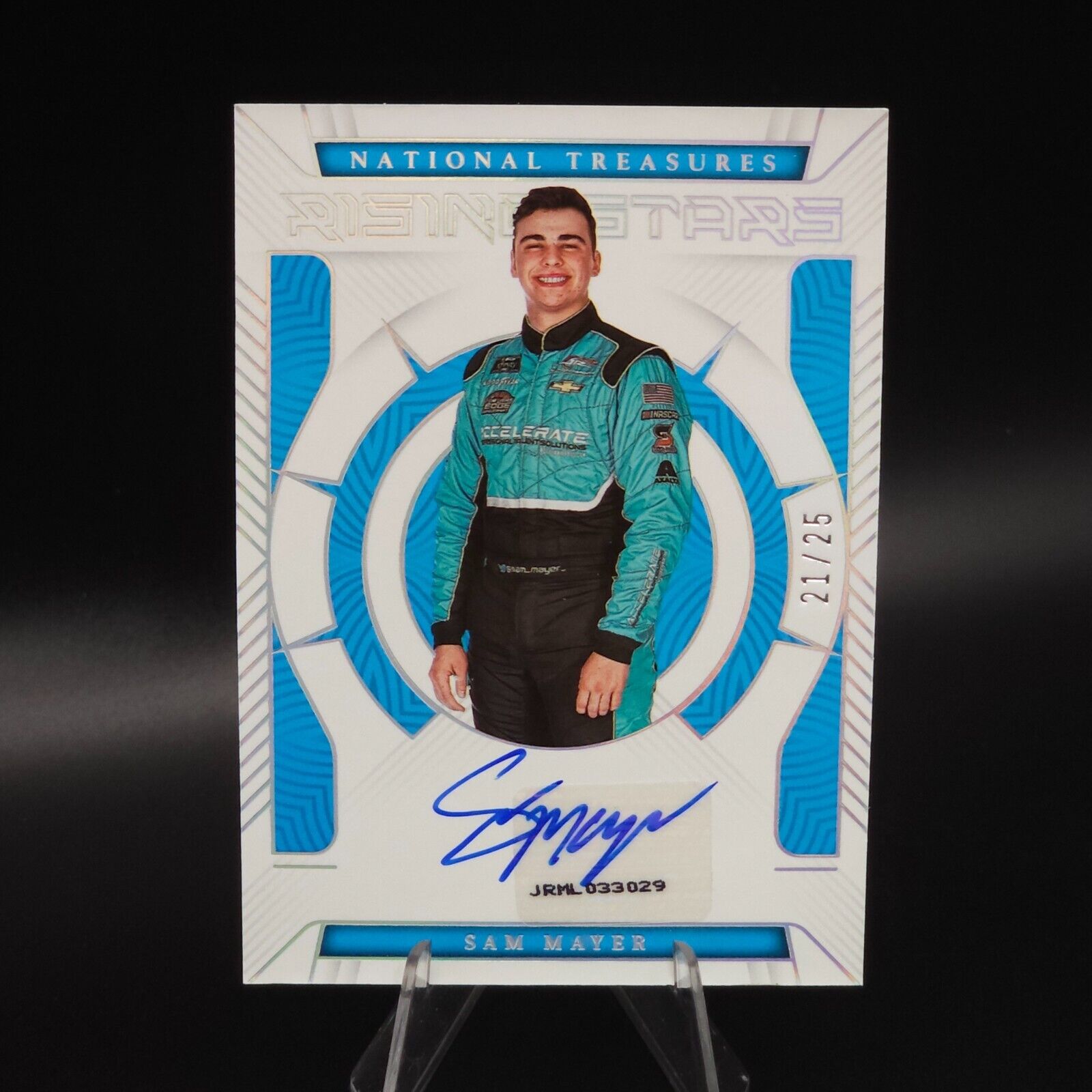 2023 Panini National Treasures - Rising Stars Sam Mayer Holo Silver /25 (AU) - NASCARD.shop