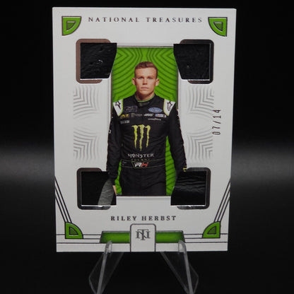 2023 Panini National Treasures Quad Race Used Shoe Riley Herbst /14 - NASCARD.shop