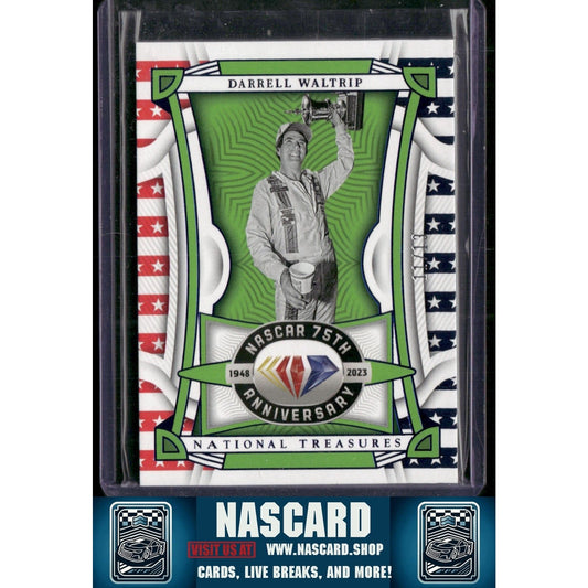 2023 National Treasures Diamond Anniversary Darrell Waltrip Stars Stripes /13