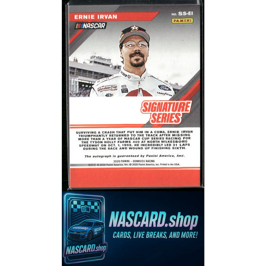 2019 Donruss #SS-EI Ernie Irvan Signature Series