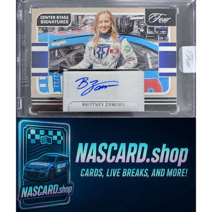 2025 Panini Turn Four #CSS-BZA Brittney Zamora Center Stage Signatures #/99