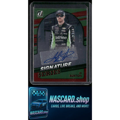2022 Donruss #SS-BU Jeb Burton Signature Series Red #/50
