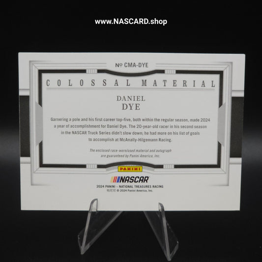 2024 National Treasures Colossal Material Signatures Holo Silver Daniel Dye /25