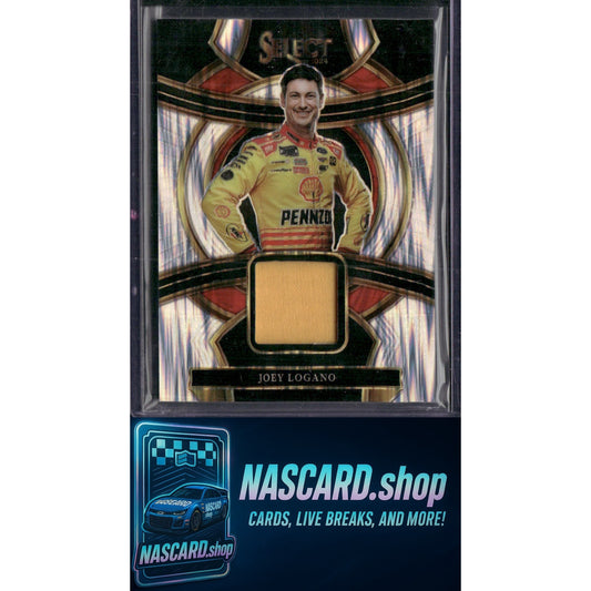 2024 Panini Select #SS-JLG Joey Logano Selective Swatches Flash Prizms - NASCARD.shop