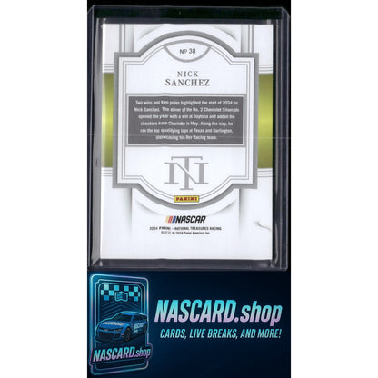 2024 Panini National Treasures #38 Nick Sanchez Stars And Stripes #13/13 - NASCARD.shop